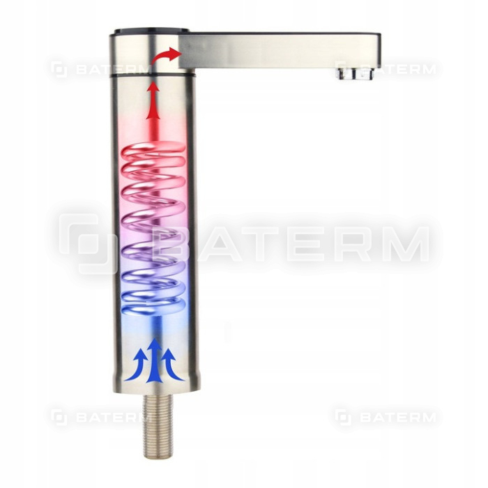 ELEKTRYCZNY PODGRZEWACZ WODY BATERIA KUCHENNA KRAN REGULACJA TEMPERATURY