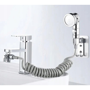 SŁUCHAWKA PRYSZNICOWA NA KRAN ZESTAW NATRYSKOWY