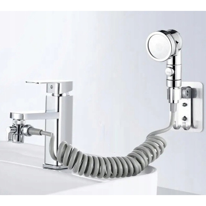 SŁUCHAWKA PRYSZNICOWA NA KRAN ZESTAW NATRYSKOWY