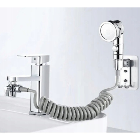 SŁUCHAWKA PRYSZNICOWA NA KRAN ZESTAW NATRYSKOWY