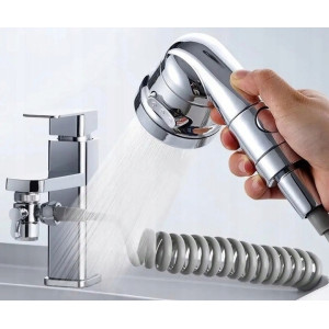 SŁUCHAWKA PRYSZNICOWA NA KRAN ZESTAW NATRYSKOWY