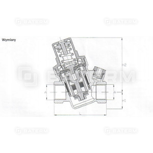 REDUKTOR REGULATOR ZAWÓR CIŚNIENIA WODY 3/4"