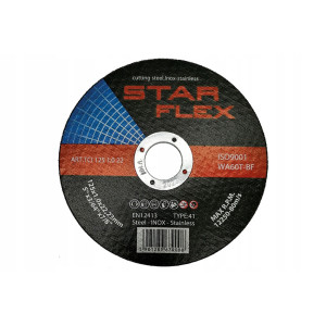 Tarcza do cięcia metalu inox T41 125x1.0 STAR FLEX