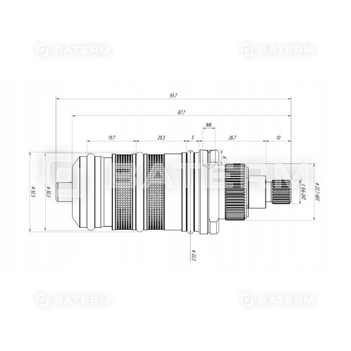 TERMOSTAT BATERII TERMOSTATYCZNEJ MODERN 023 168