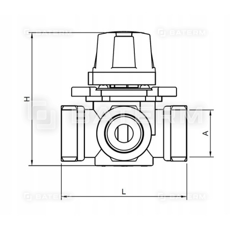 ZAWÓR 4 DROGOWY 1 + SIŁOWNIK 343 REGULATOR AFRISO