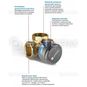 Zawór mieszający 4-drogowy AFRISO ARV 485 5/4 DN32