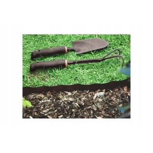 Obrzeże ogrodowe tworzywo sztuczne 9mx10cm brązowy