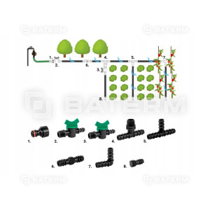 Zestaw nawadniania PE Ø16 mm / 42 elementy