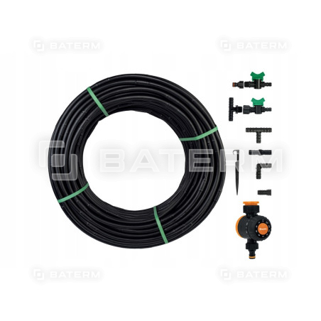 Zestaw z wężem kroplującym WATER FLOW DRIP - 50m