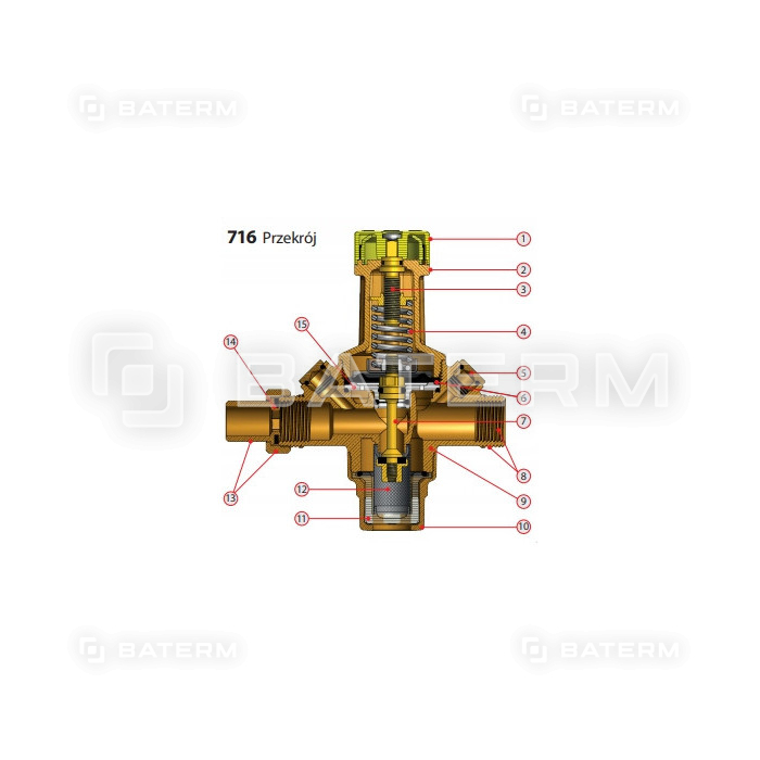 VARIO TERM REDUKTOR CIŚNIENIA 1/2" Z MANOMETRAMI