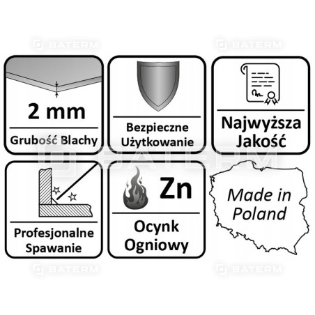 PODSTAWA SŁUPA WBIJANA KOTWA WSPORNIK 70x70/750