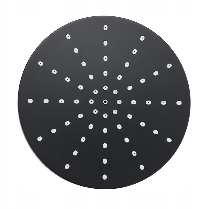 DESZCZOWNICA OKRĄGŁA CZARNA 23 CM