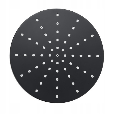 DESZCZOWNICA OKRĄGŁA CZARNA 23 CM