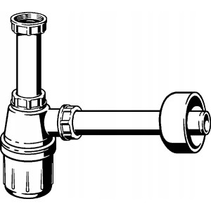 SYFON PÓŁSYFON UMYWALKOWY STANDARD 703219 VIEGA
