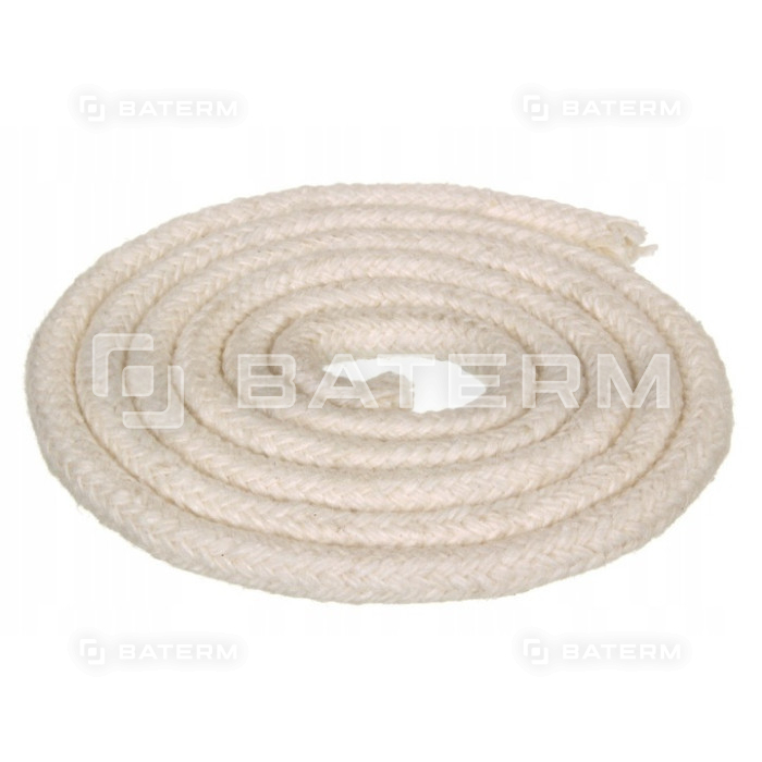 Knot okrągły do lampy naftowej pochodni 6mm x 1m