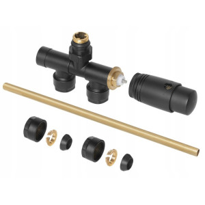 ZAWÓR TERMOSTATYCZNY JEDNOOTWOROWY ZESPOLON CZARNY