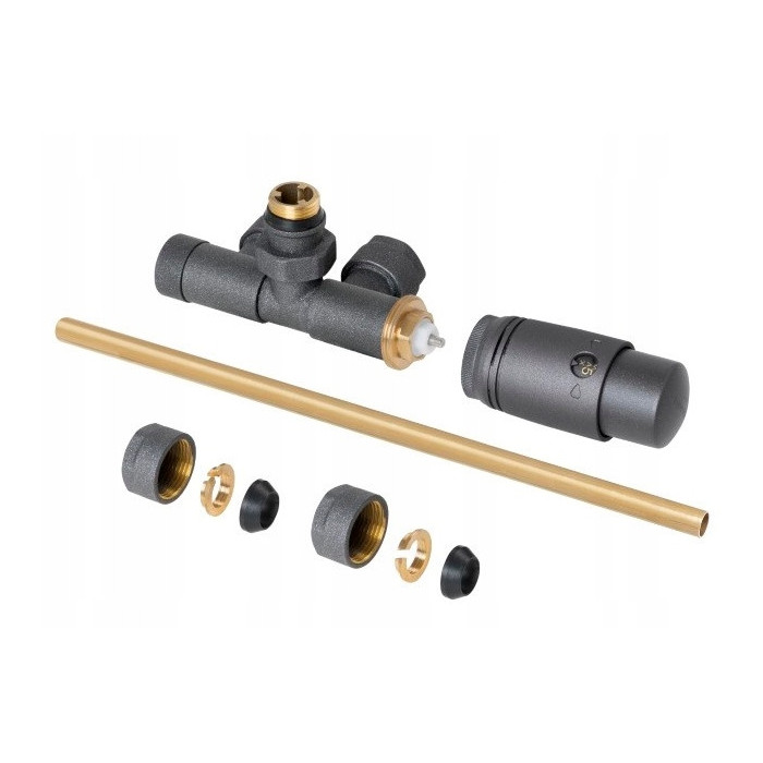 ZAWÓR TERMOSTATYCZNY JEDNOOTWOROWY ZESPOLON GRAFIT