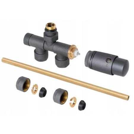 ZAWÓR TERMOSTATYCZNY JEDNOOTWOROWY ZESPOLON GRAFIT