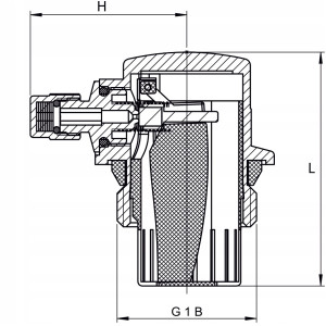 ODPOWIETRZNIK AUTOMATYCZNY W KORKU 1" LEWY