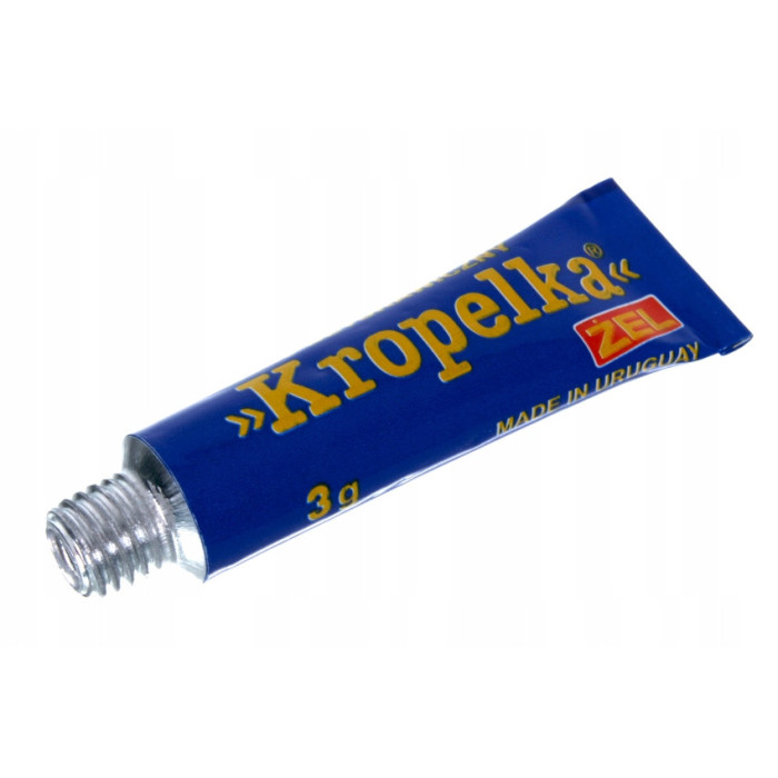 Klej sekundowy KROPELKA ŻEL 3g BŁYSKAWICZNY