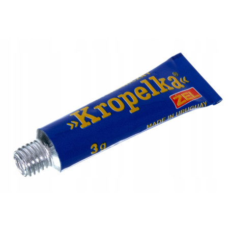 Klej sekundowy KROPELKA ŻEL 3g BŁYSKAWICZNY