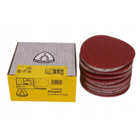 KRĄŻEK ŚCIERNY NA RZEP 125 P60 KLINGSPOR 50szt.