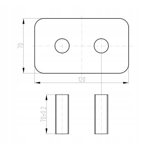 ZESTAW MASKUJĄCY PREMIUM PODWÓJNA Z TUL. ANTRACYT
