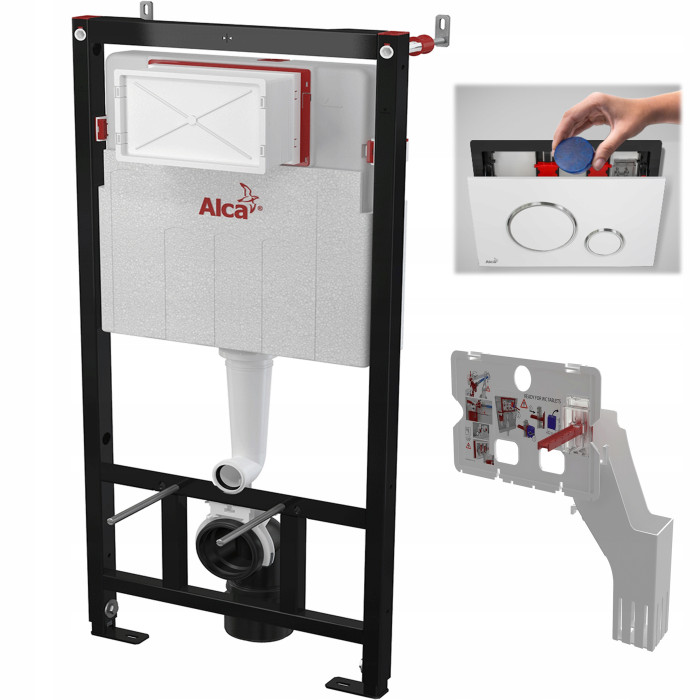 Stelaż podtynkowy Alca WC AM101/1120 SADROMODUL