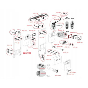 Stelaż podtynkowy WC Alca AM101/1120 SADROMODUL