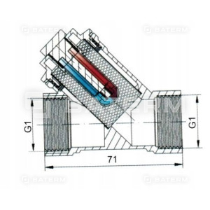 Filtr magnetyczny DN20 gwintowany siatkowy 1'