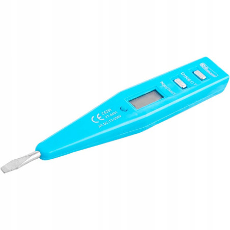 PRÓBNIK NAPIĘCIA TESTER ELEKTRONICZNY 12-250V LCD