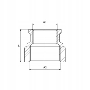 MUFA MOSIĘŻNA ZŁĄCZKA MOSIĘŻNA REDUKCYJNA 5/4'' x 6/4 cala SOLIDNA MOCNA