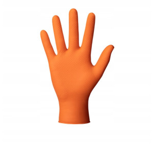 Rękawice nitrylowe MERCATOR GOGRIP pomarańczowe L