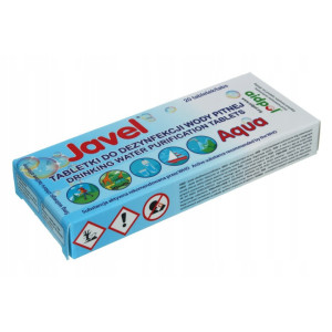 JAVEL AQUA 20 sztuk - tabletki uzdatniające wodę