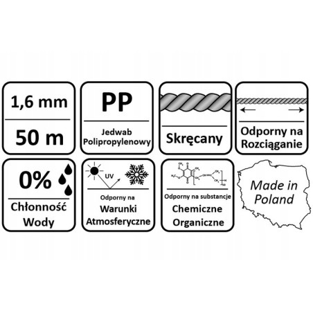 SZNUREK MURARSKI 50m / 1.6mm SZNUR LINKA NA BUDOWE