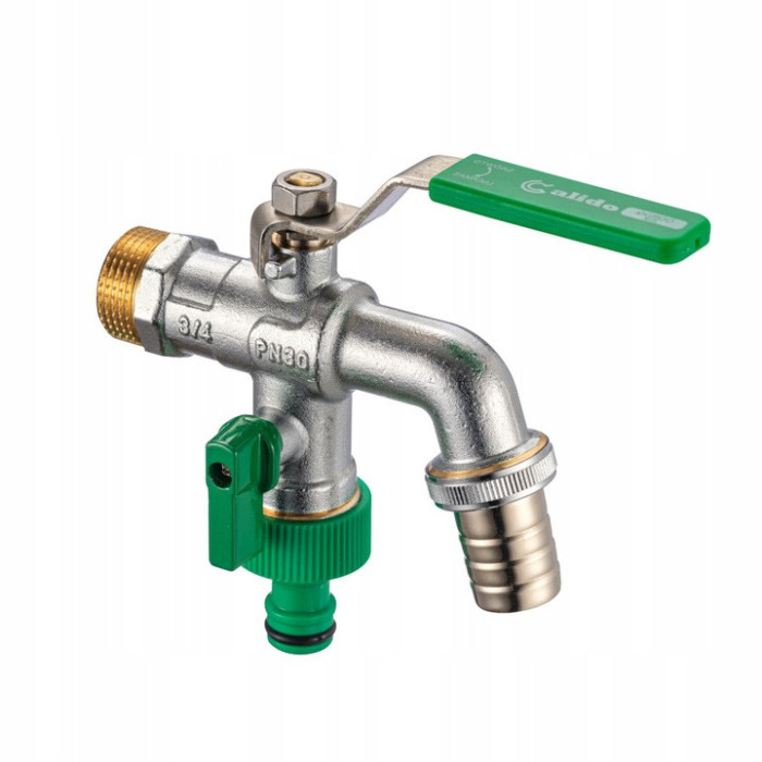 KRAN CZERPALNY PODWÓJNY 3/4 ZAWÓR MROZOODPORNY