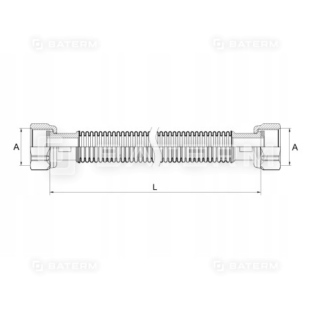 PRZEWÓD GAZOWY ELASTYCZNY 3/4'' WW 30-60cm