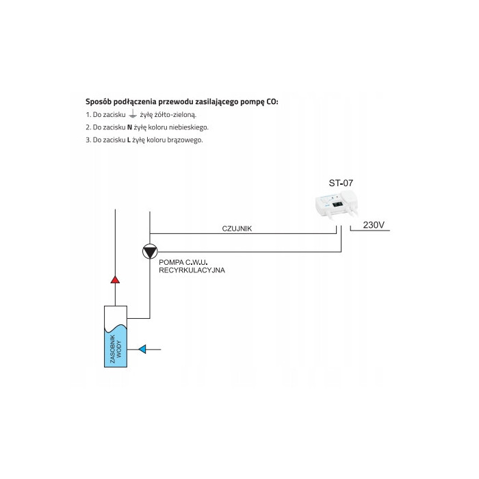 STEROWNIK POMPY C.W.U. DIAMOND ST-07