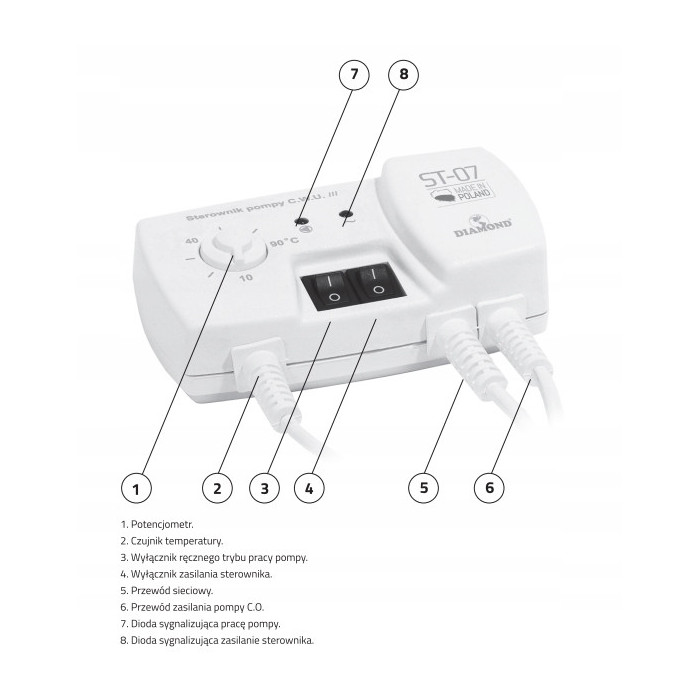 STEROWNIK POMPY C.W.U. DIAMOND ST-07