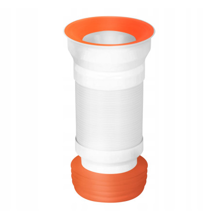 RURA WC NIAGARA Elastyczna POMARAŃCZOWA 310-550 mm