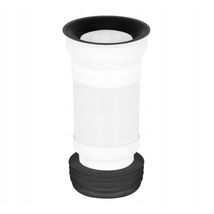 RURA WC NIAGARA Elastyczna CZARNA 310-550 mm