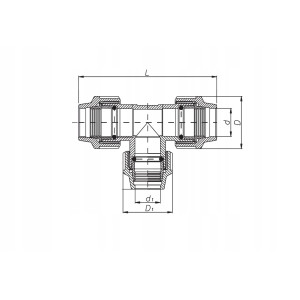 PE PN16 TRÓJNIK REDUKCYJNY 25*20*25