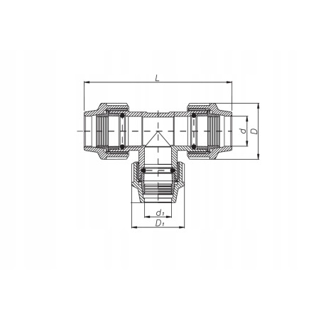 PE PN16 TRÓJNIK REDUKCYJNY 25*20*25