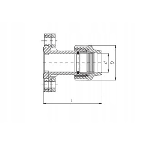 PE PN16 ZŁĄCZKA PE-KOŁNIERZ 1.1/2*50
