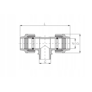 PE PN16 TRÓJNIK GZ 1/2*25*25