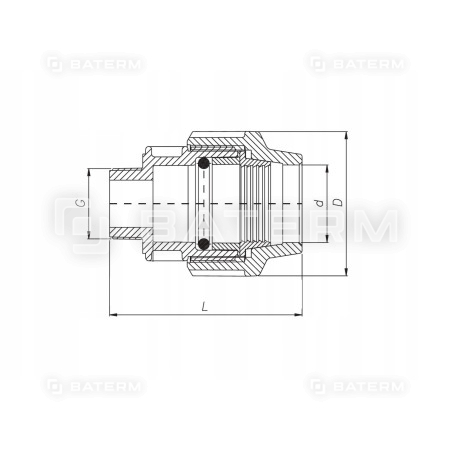 Złączka instalacyjna GZ PE PN16 25x1/2MM