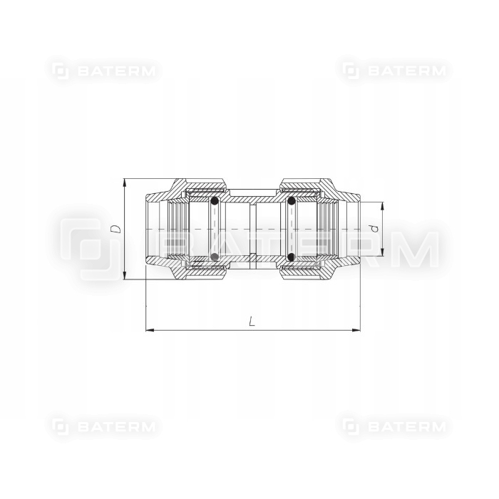 Złączka instalacyjna PE PN16 40MM