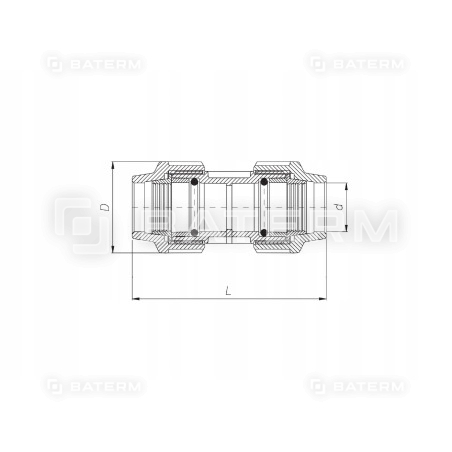 Złączka instalacyjna PE PN16 40MM