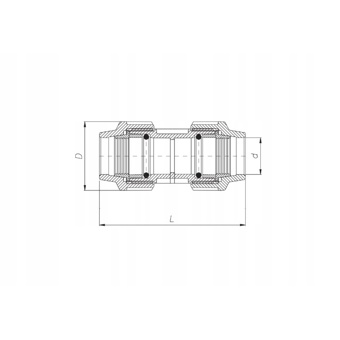 Złączka instalacyjna PE PN16 20MM