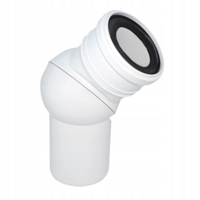 Kolano WC Pcv Kulowe Nastawne 110mm